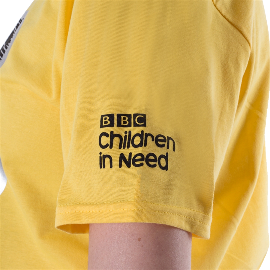 2018 BBC Children In Need Official T Shirt In Yellow BBC Children In Need